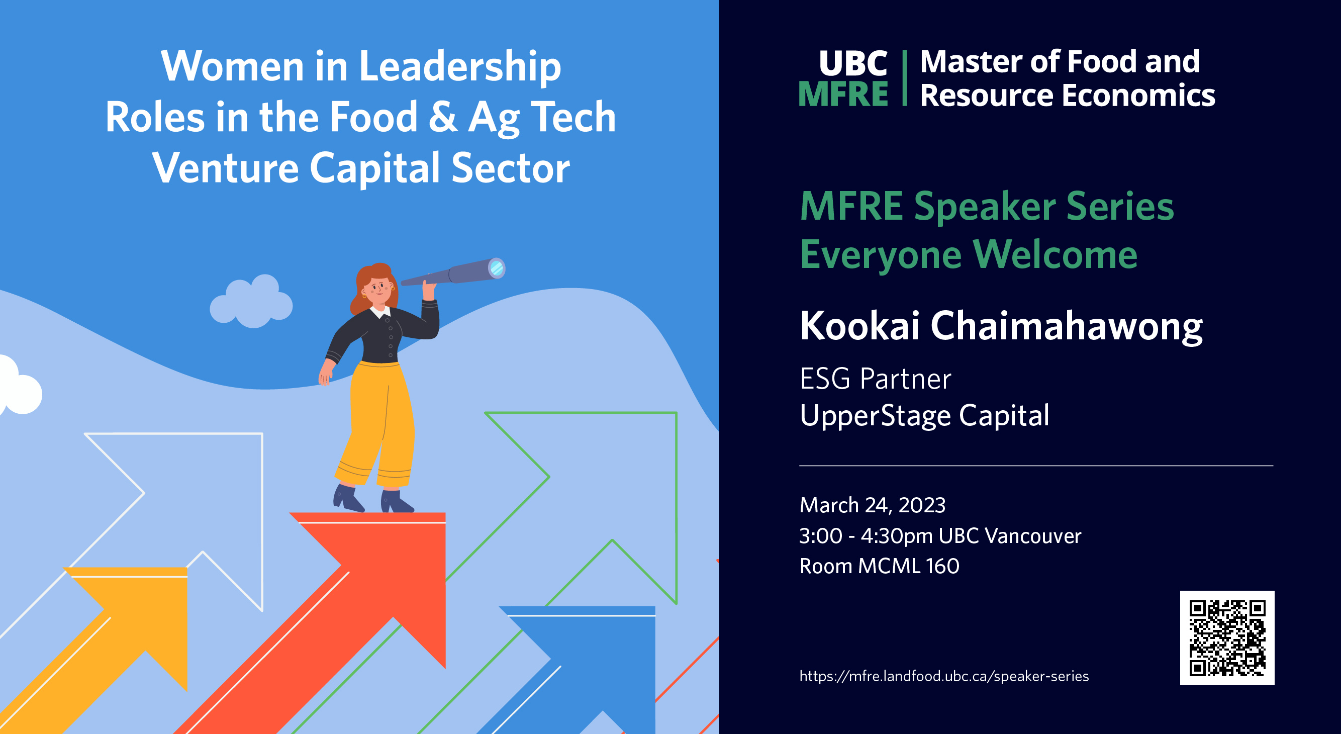 women venture capital Kookai UBC MFRE poster